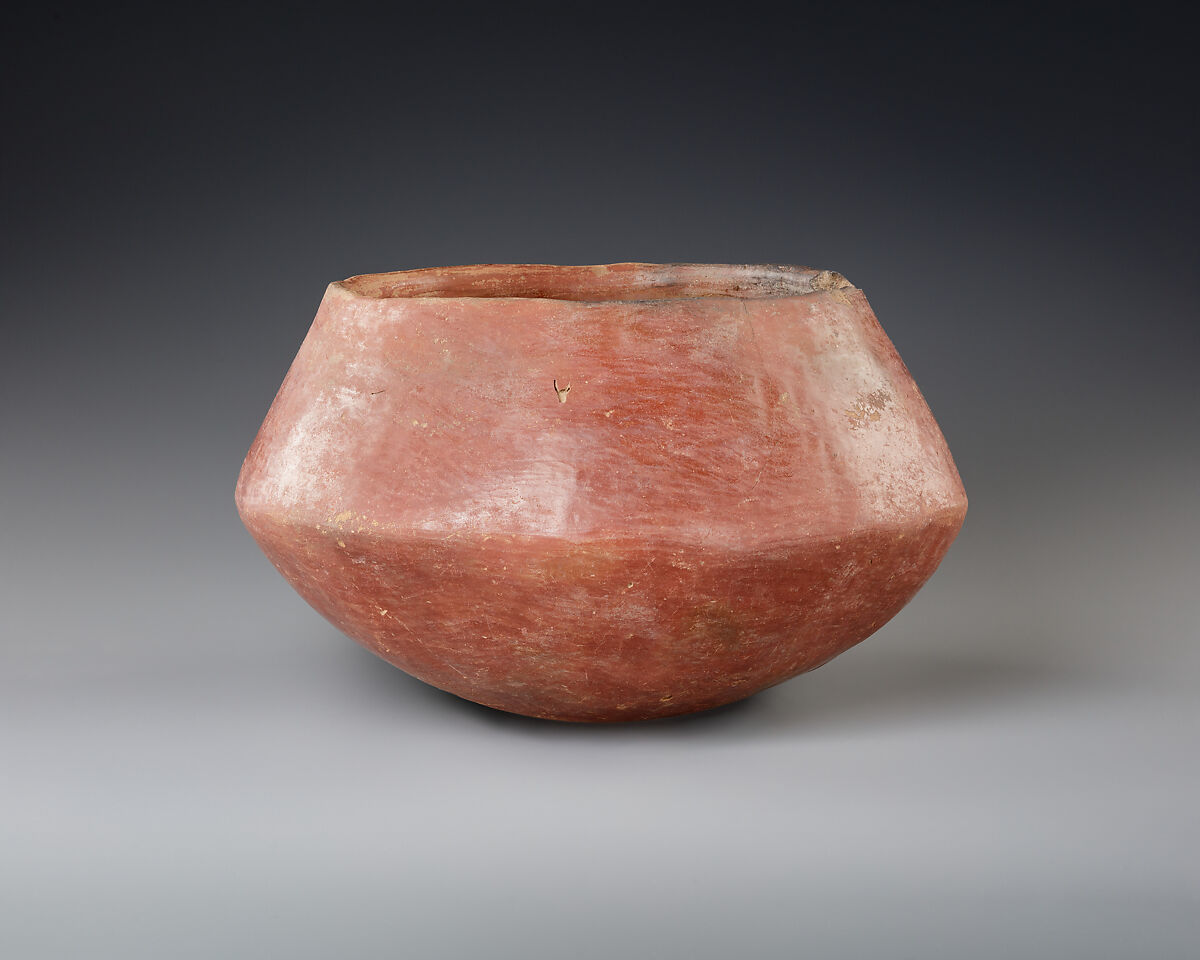 Red polished ware bowl, Pottery 