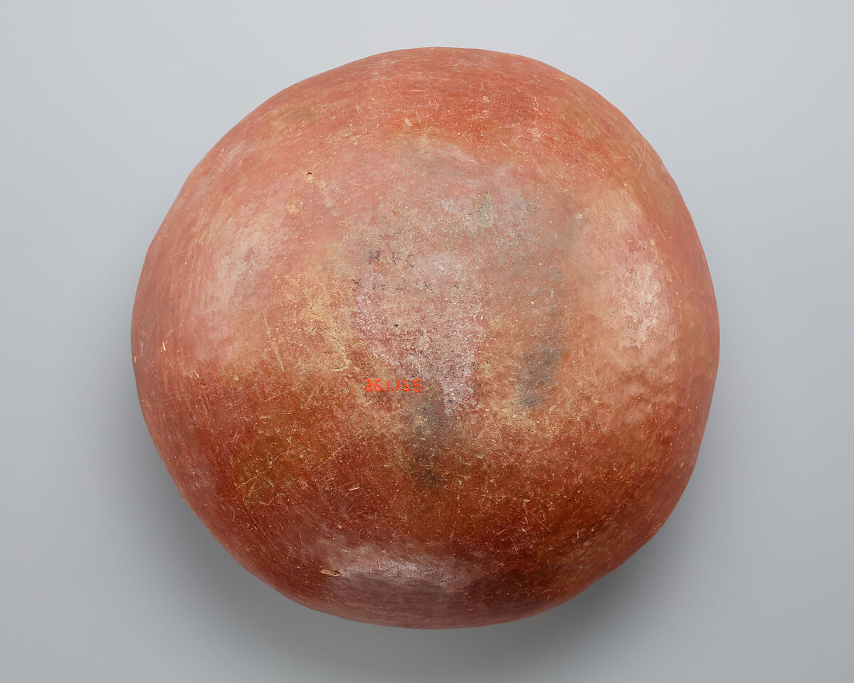 Red polished ware bowl, Pottery