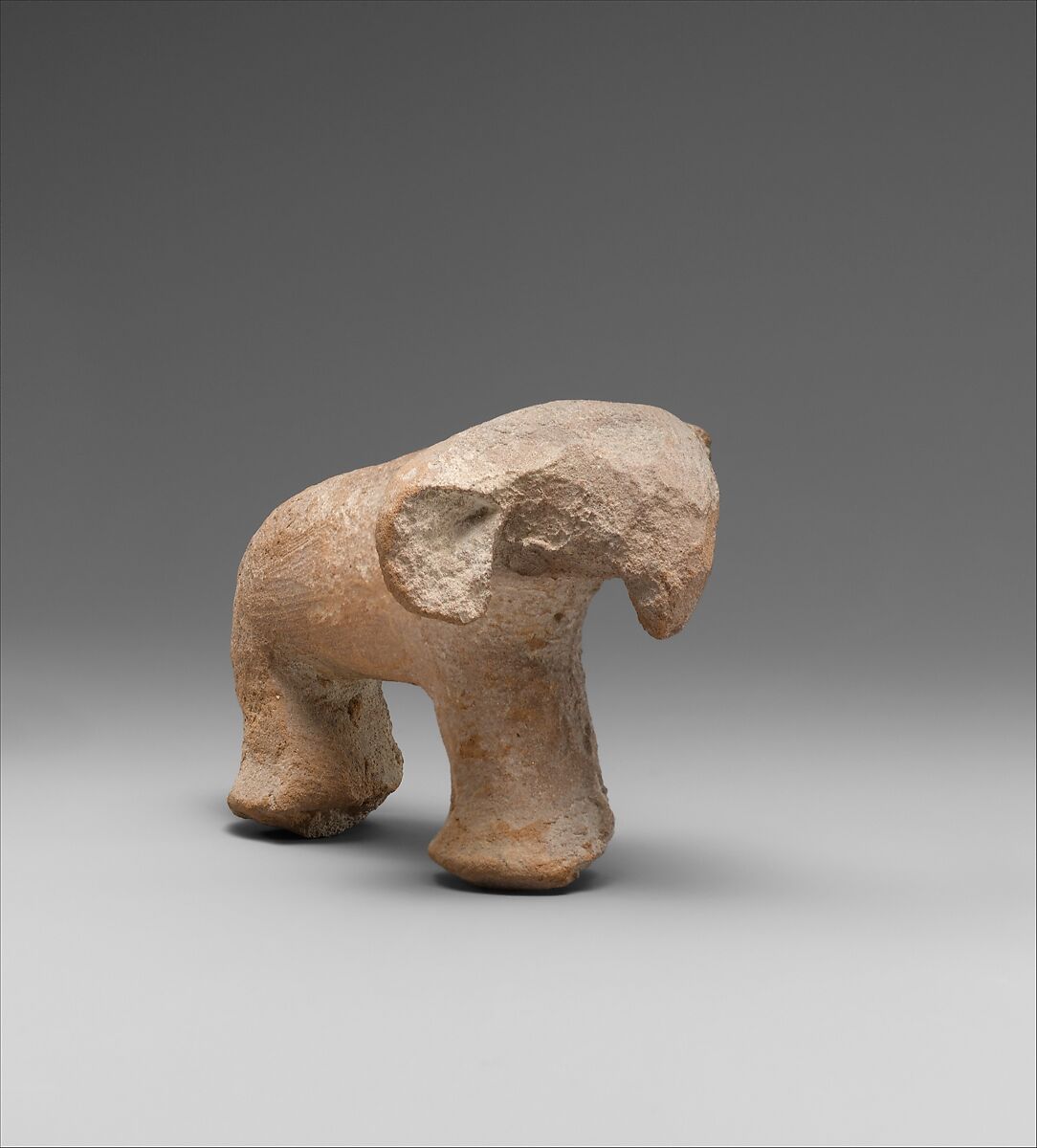 Elephant Figurine, Pottery (Nile clay) 