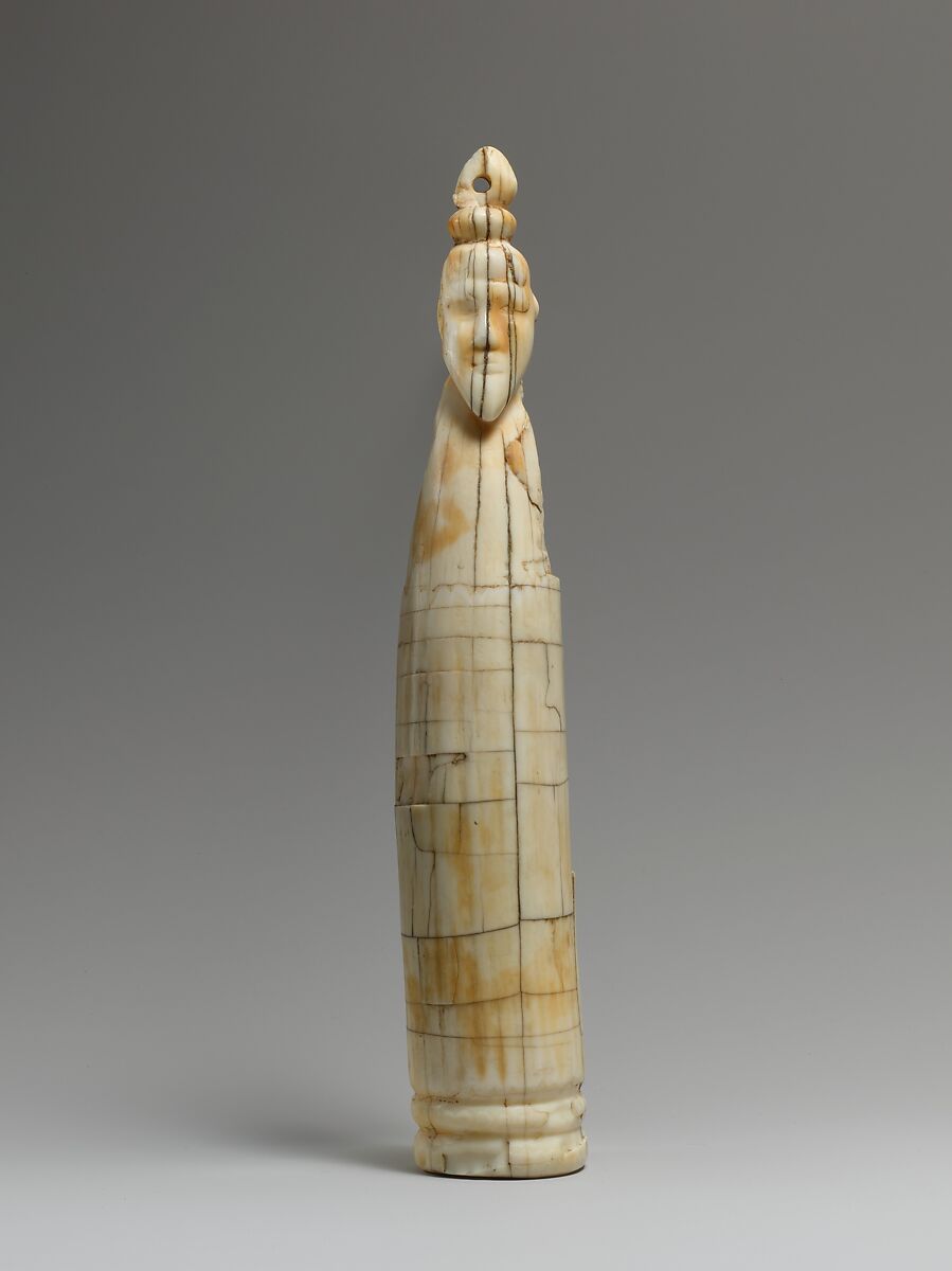 Tusk figure of a man, Hippopotomus Ivory 