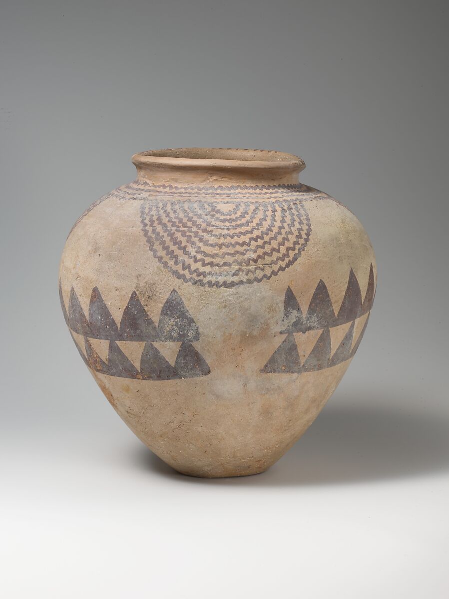 Jar with Motifs of Plants and Water, Pottery, paint (Decorated ware)