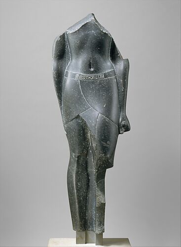 Torso of a Ptolemaic King, inscribed with cartouches of a late Ptolemy