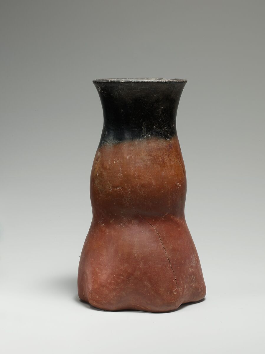 Black-topped red ware jar, Pottery 