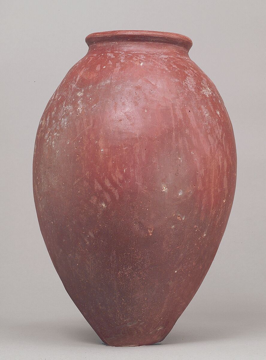 Red polished ware jar, Pottery 