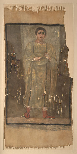 Shroud of a Woman Wearing a Fringed Tunic