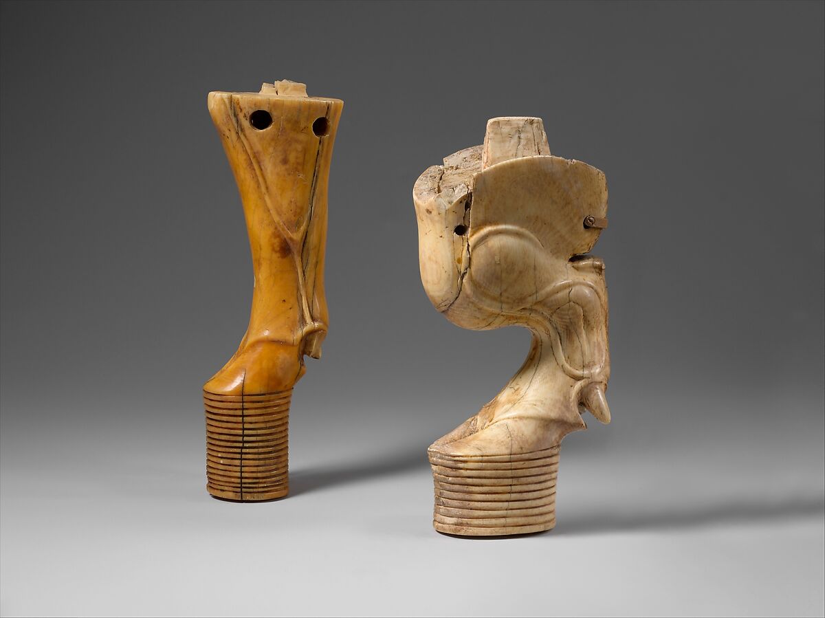 Leg from a bed or chair, Ivory (elephant)