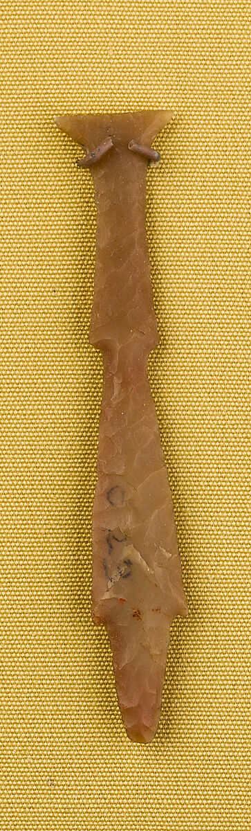 Notched projectile point with transverse tip, Flint 