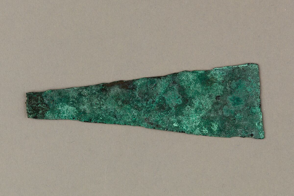 Model adze blade, Copper alloy 