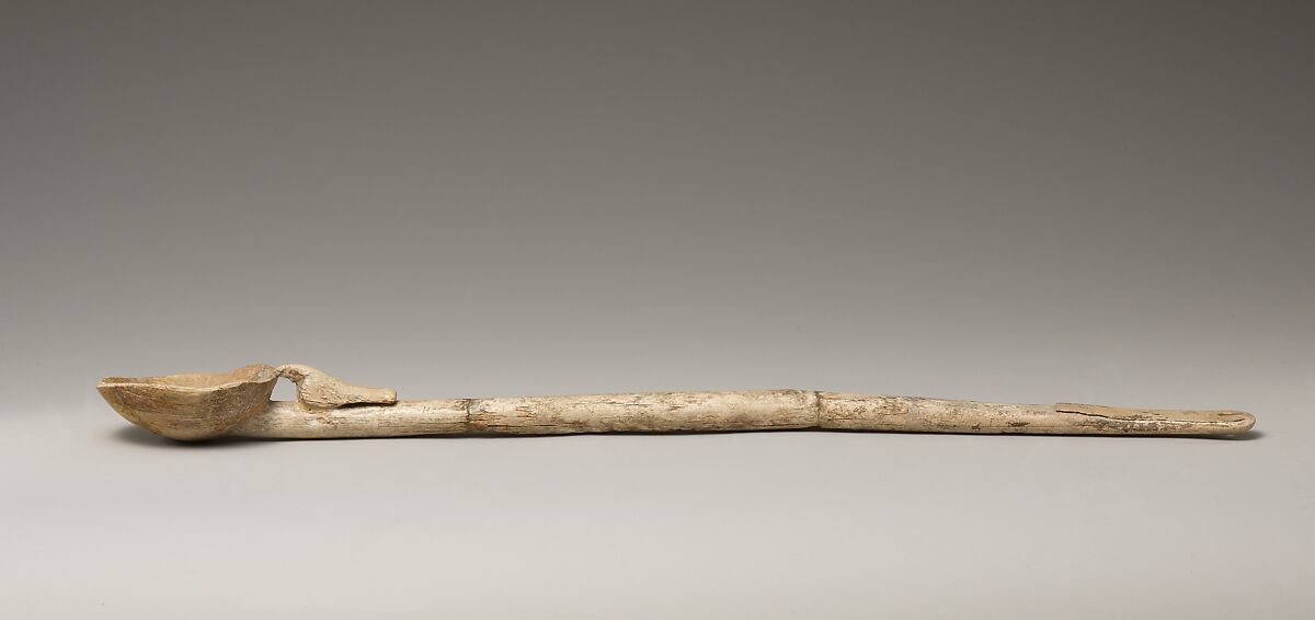 Spoon with a falcon on the handle, Ivory