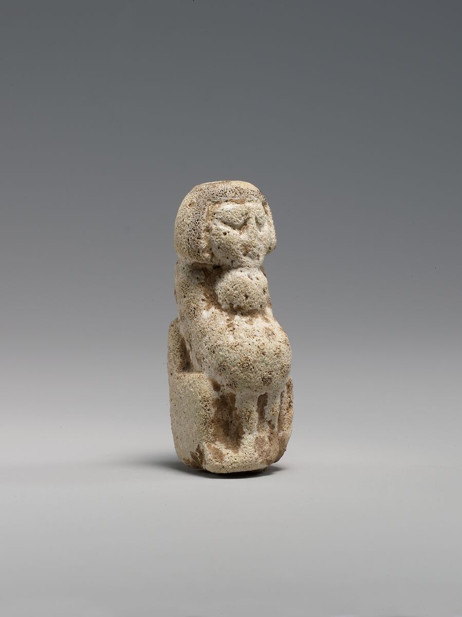 A Woman and Her Child, Faience