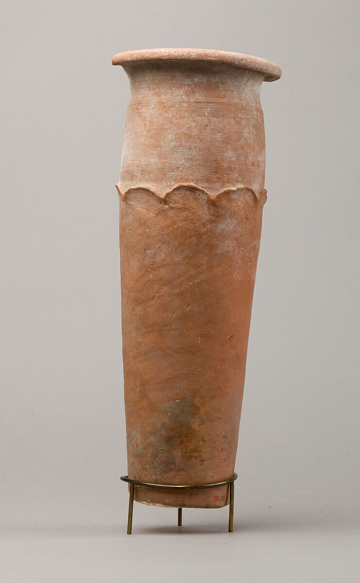 Wavy-handled jar, Pottery