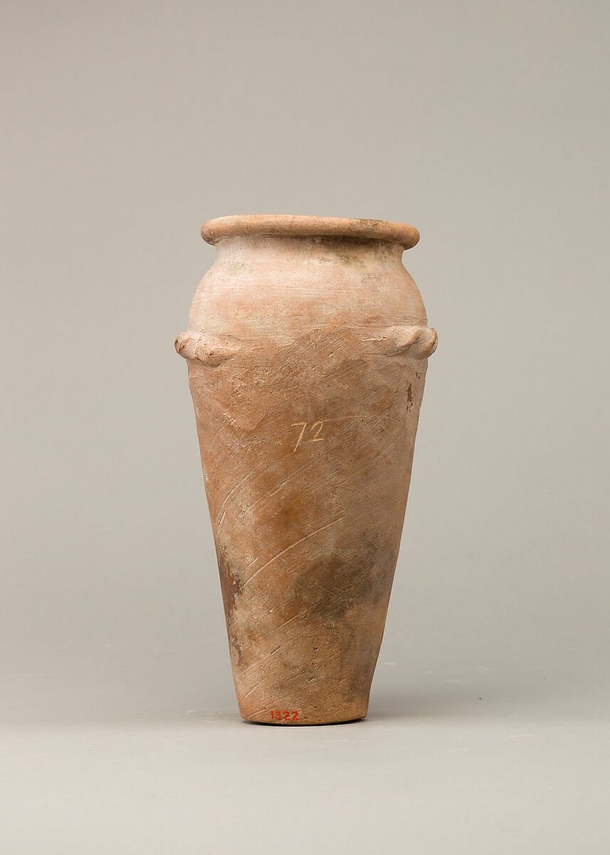 Wavy-handled jar | Late Predynastic Period | The Metropolitan Museum of Art