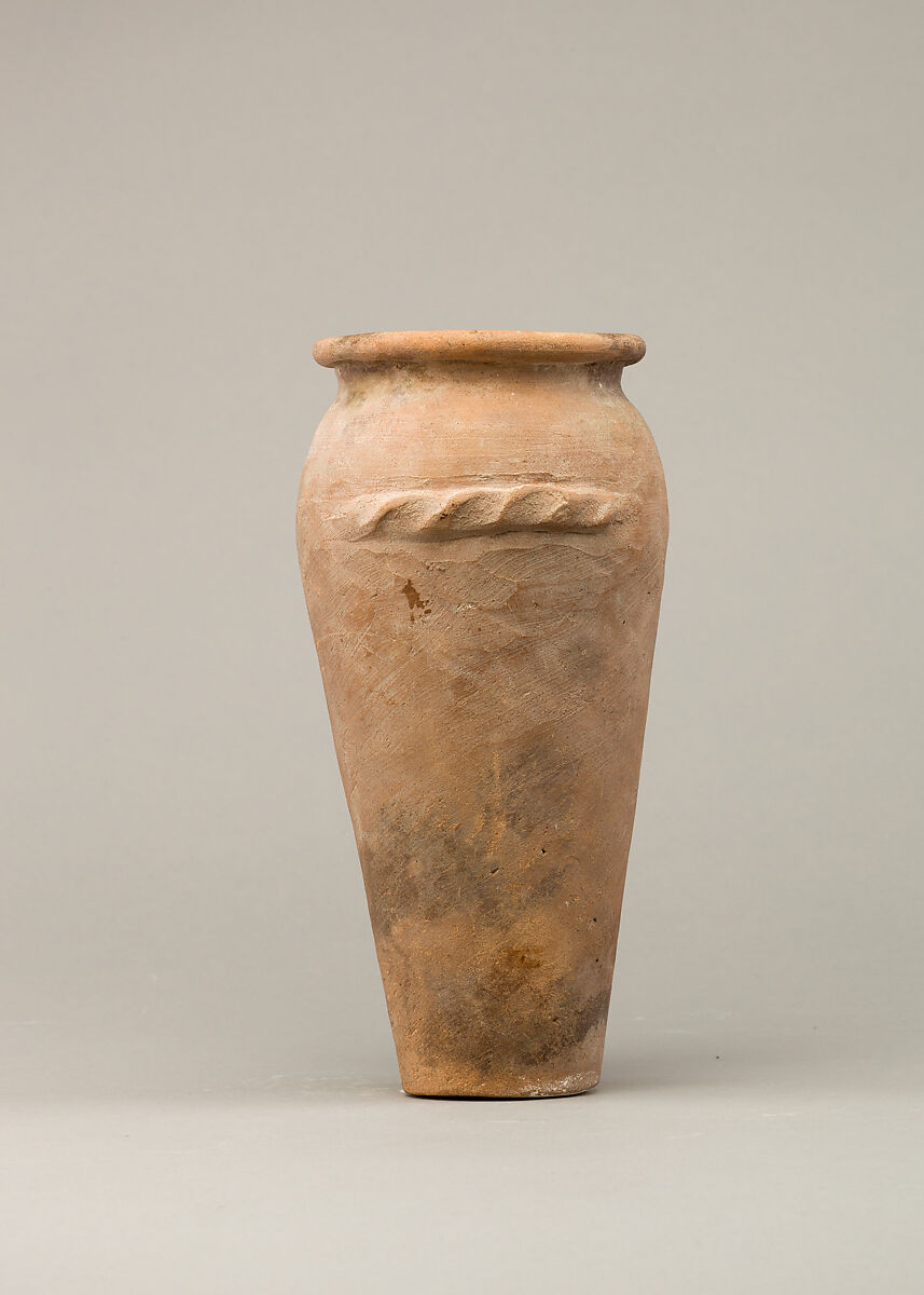Wavy-handled jar, Pottery