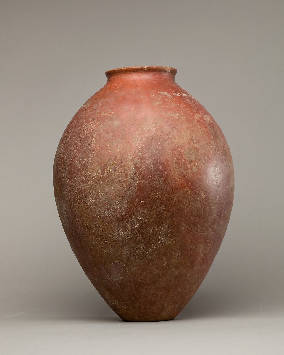 Red polished ware jar, Pottery 