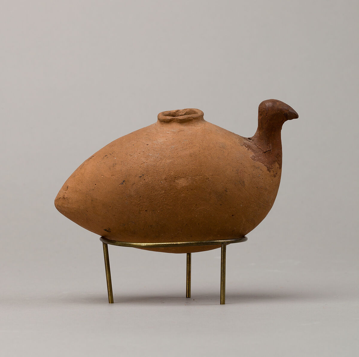 Vessel in shape of bird, Pottery