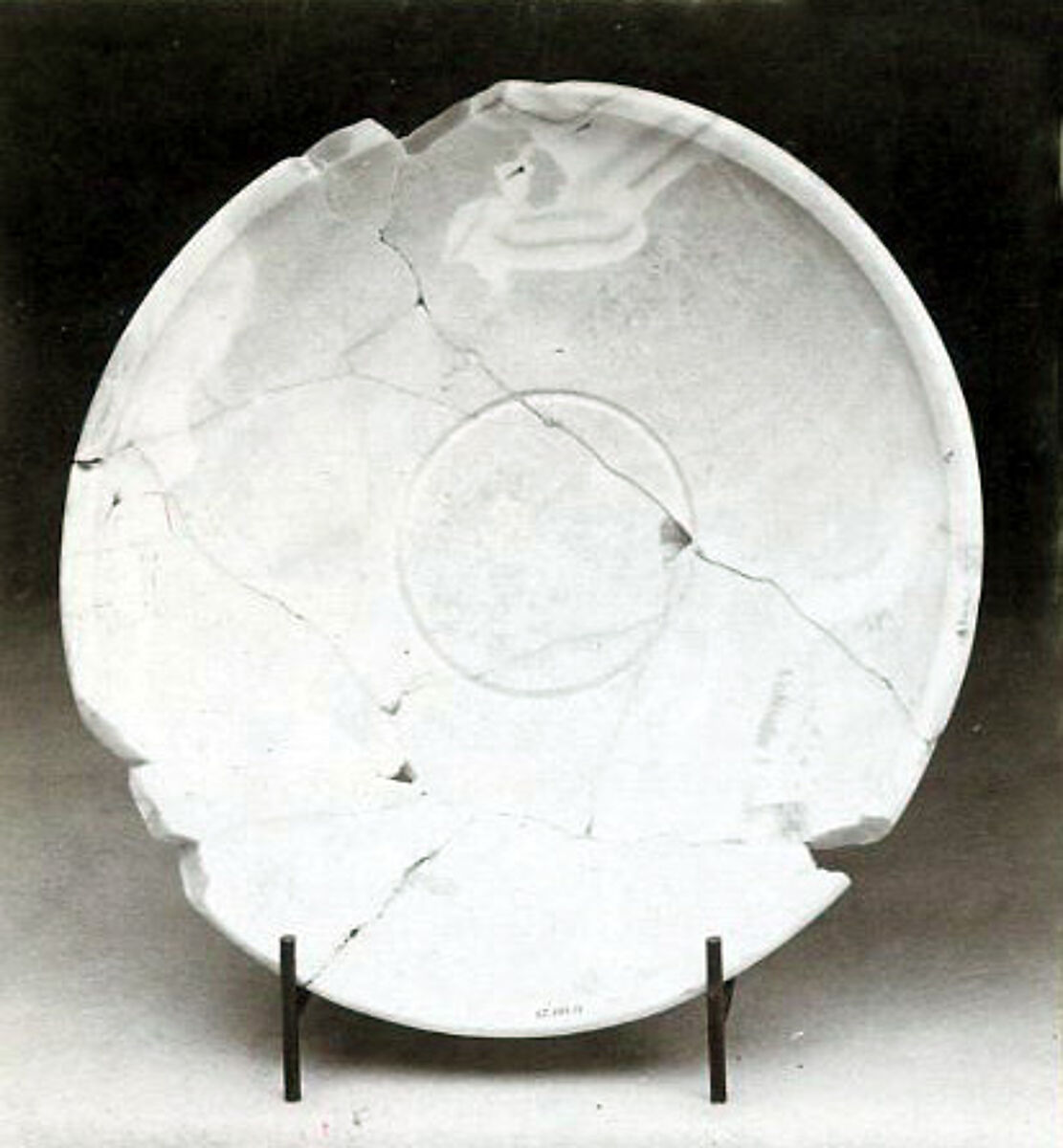 Plate, Travertine (Egyptian alabaster) 