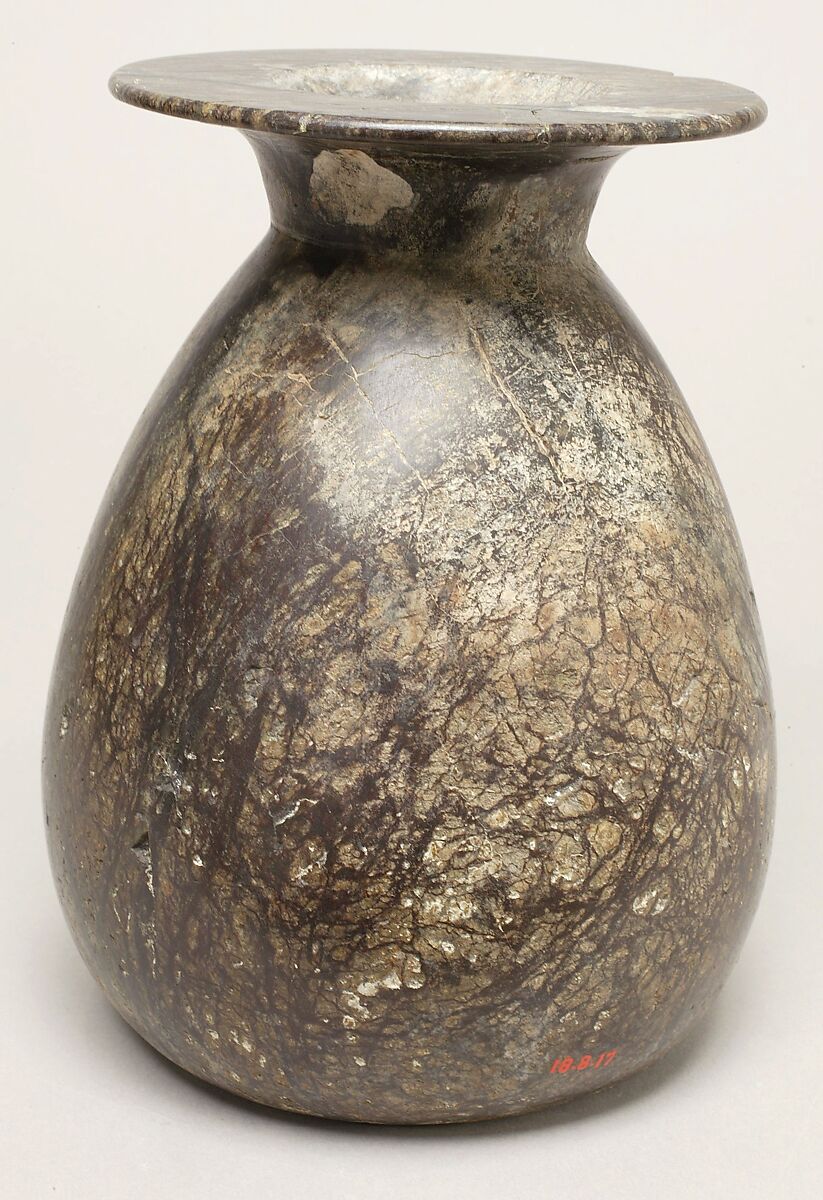 Piriform Stone Jar, Serpentinite 