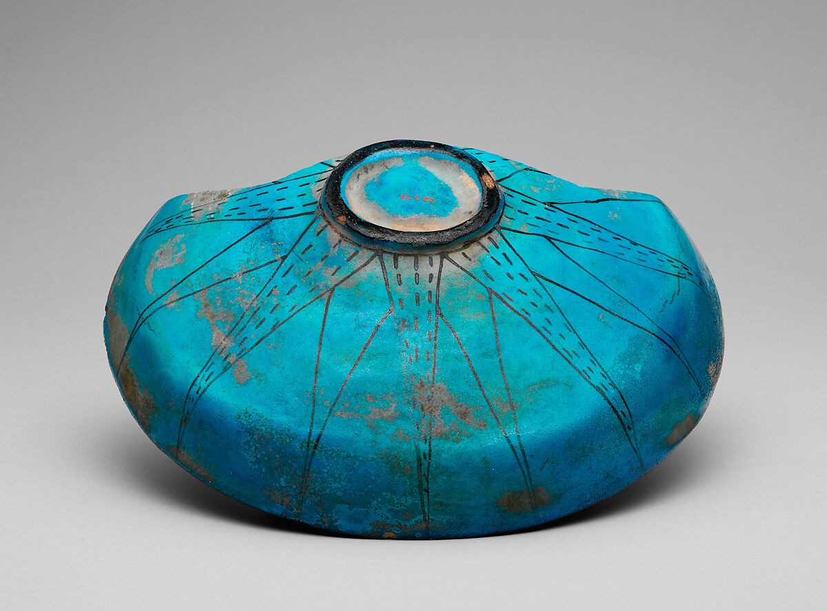 Marsh Bowl, Faience, paint