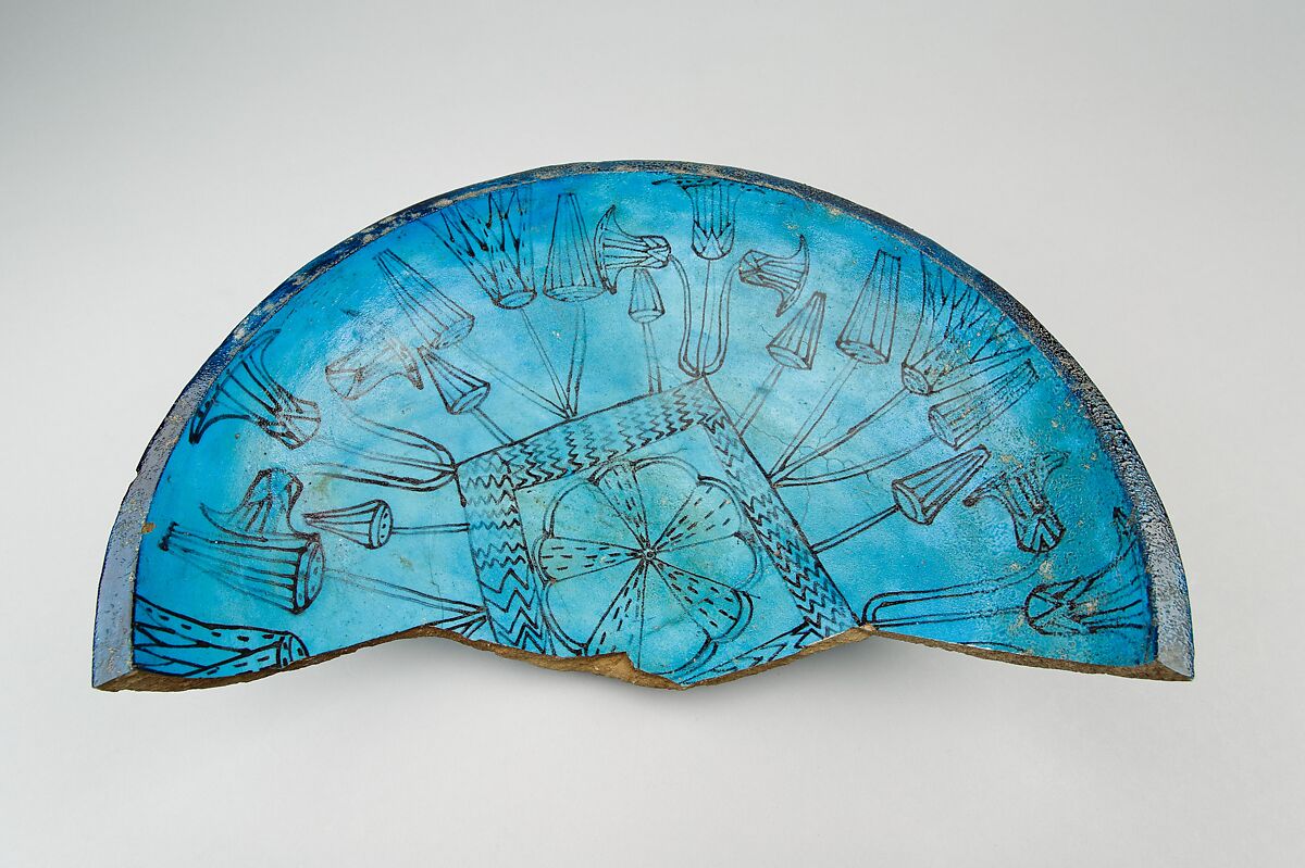 Marsh Bowl, Faience, paint