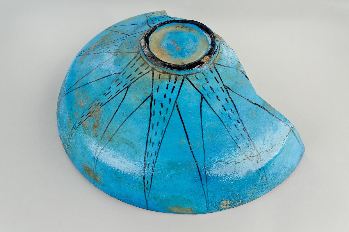 Marsh Bowl, Faience, paint