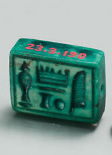 Plaque Bead with name of Amenhotep I