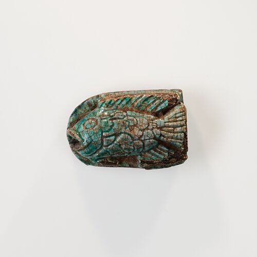 Fish Design Amulet Inscribed with the cartouche of Queen Ahmose Nefertari