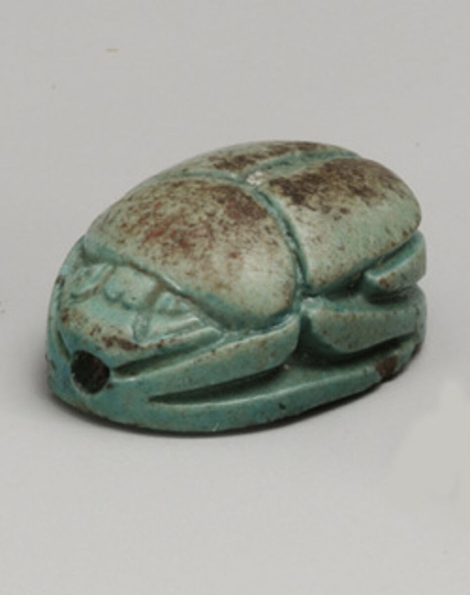 Scarab Inscribed With the Name Aakheperenre (Thutmose II), Glazed steatite