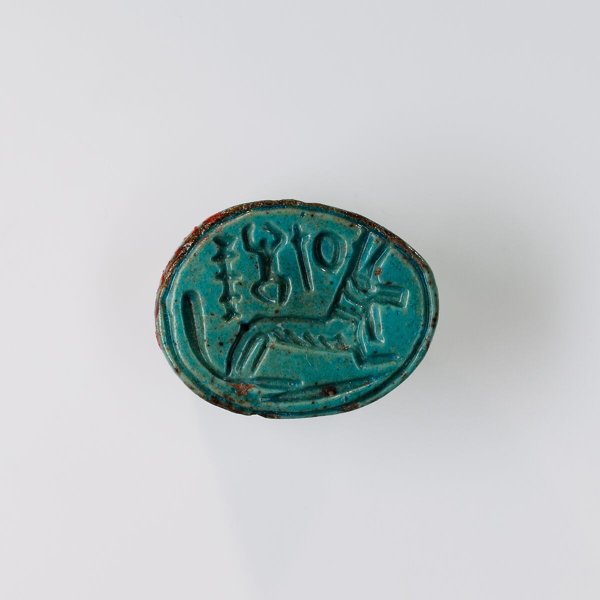 Scarab Inscribed With the Name Aakheperenre (Thutmose II), Glazed steatite 