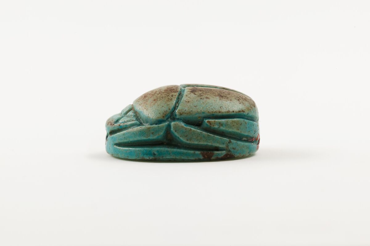 Scarab Inscribed With the Name Aakheperenre (Thutmose II), Glazed steatite