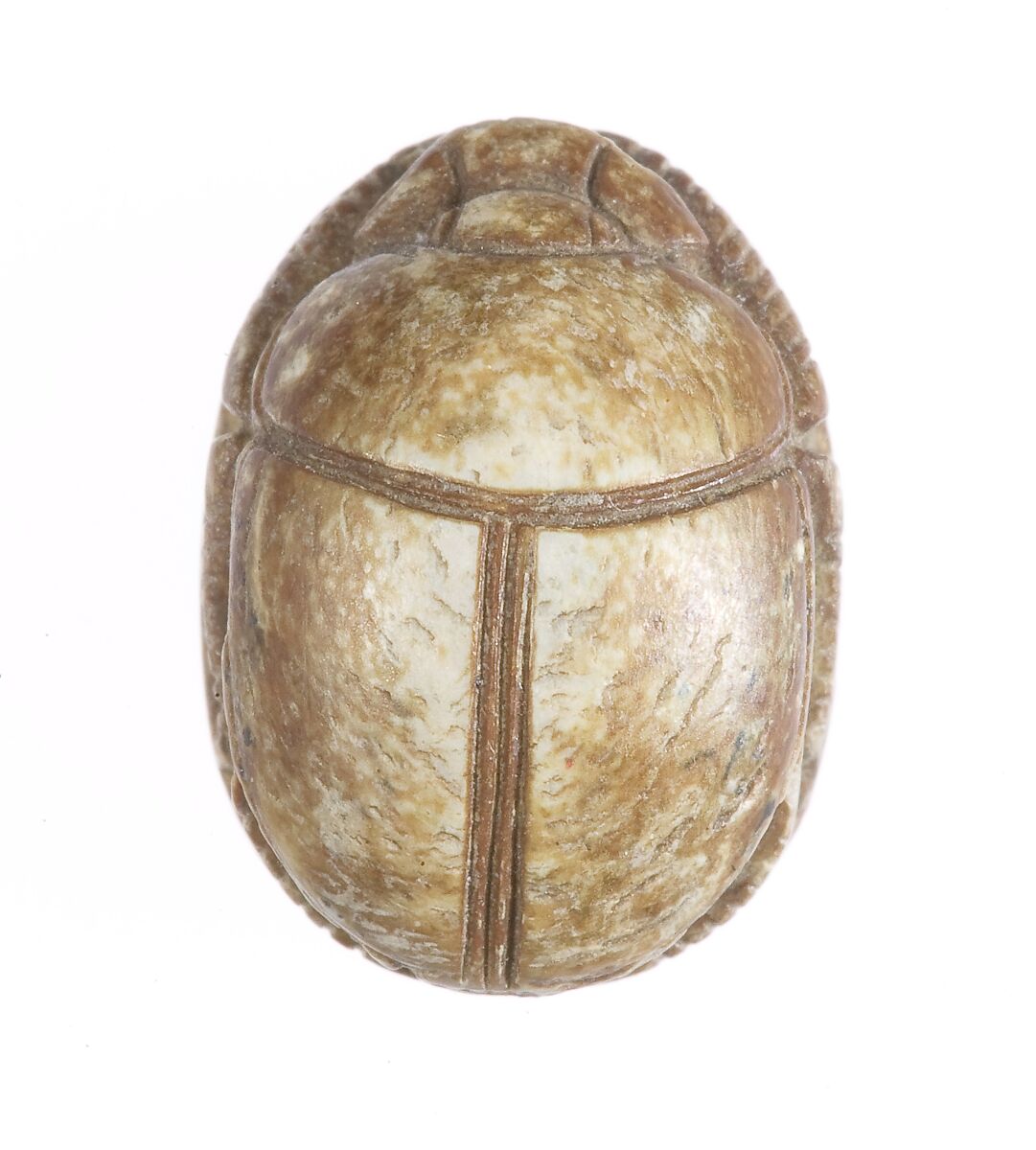 Scarab Inscribed With a Protective Motif, Glazed steatite