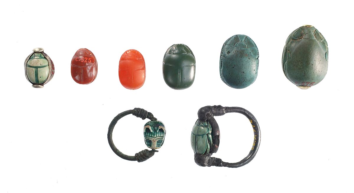 Scarab with Tilapia Fish, Jasper (red)