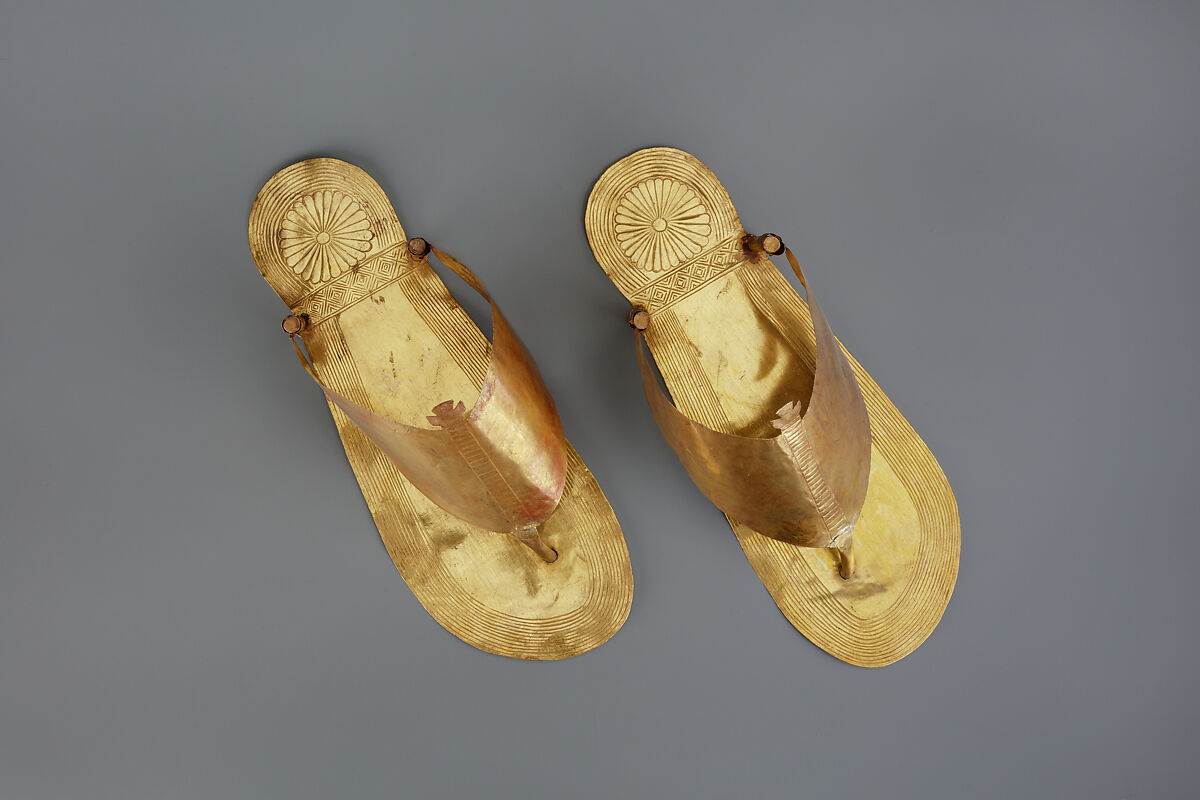 Sandals, Gold sheet
