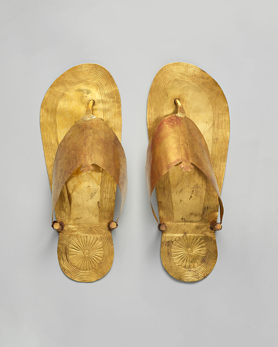 Sandals, Gold sheet