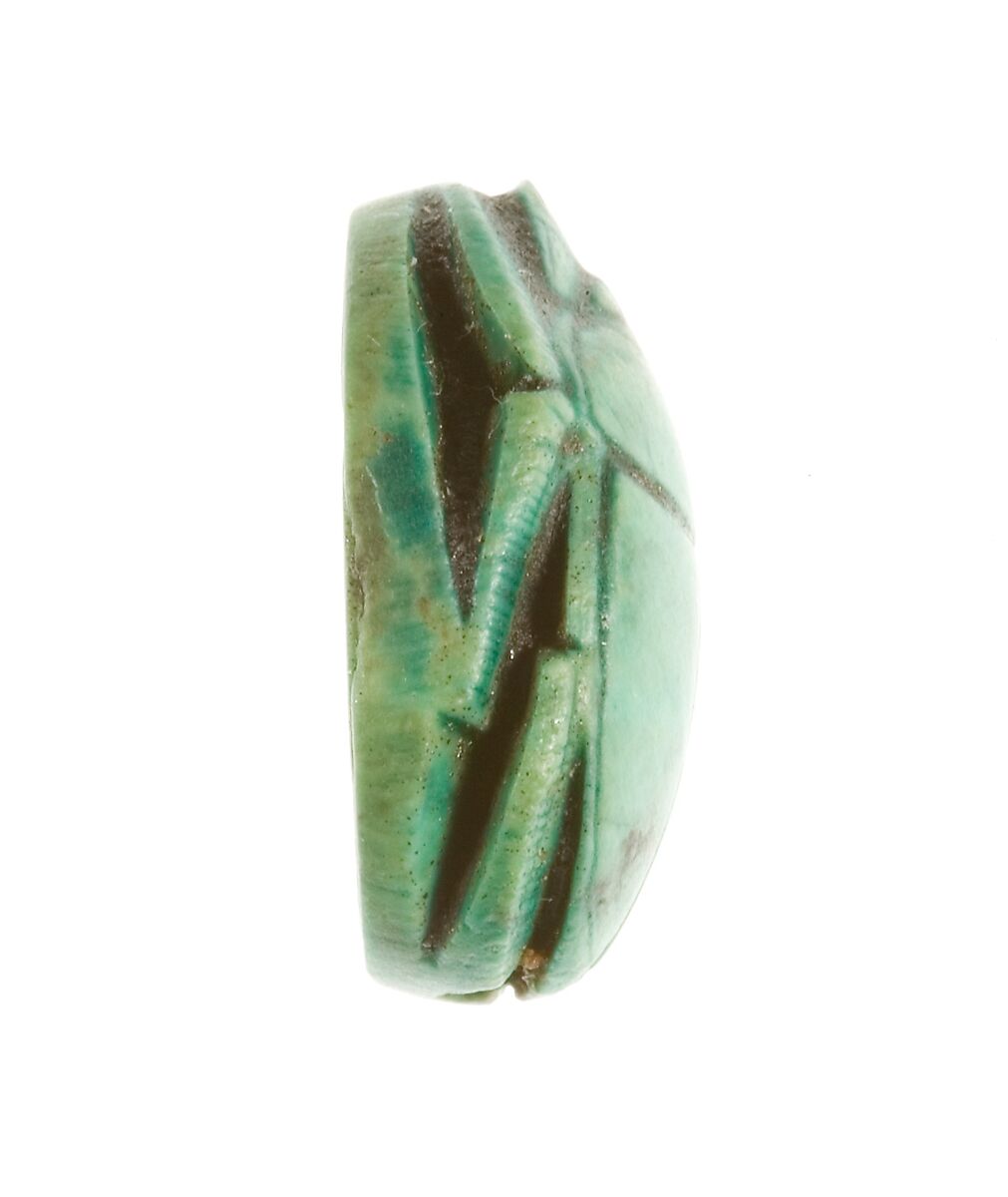 Scarab Inscribed for the King's Daughter Neferure, Steatite (glazed)