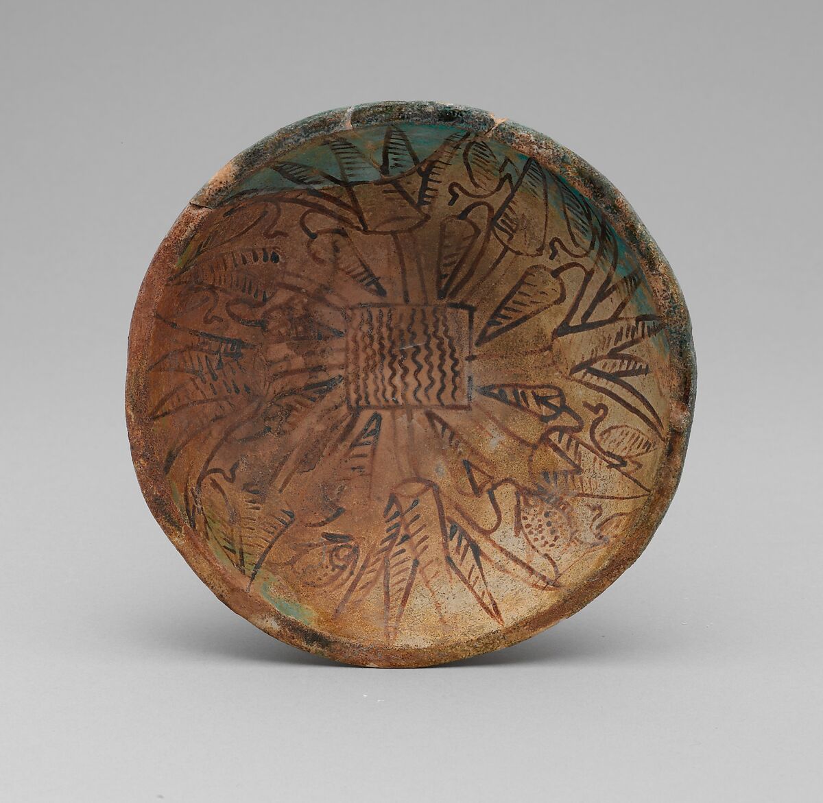 Marsh-Bowl of Rennefer, Faience, paint 