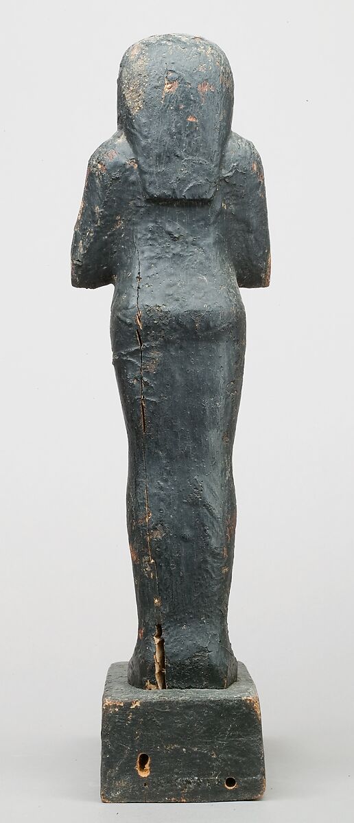 Magical Funerary Figure, Wood with black resinous coating