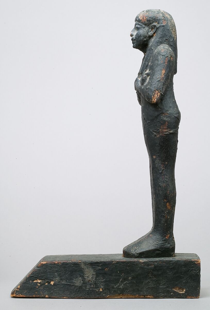 Magical Funerary Figure, Wood with black resinous coating