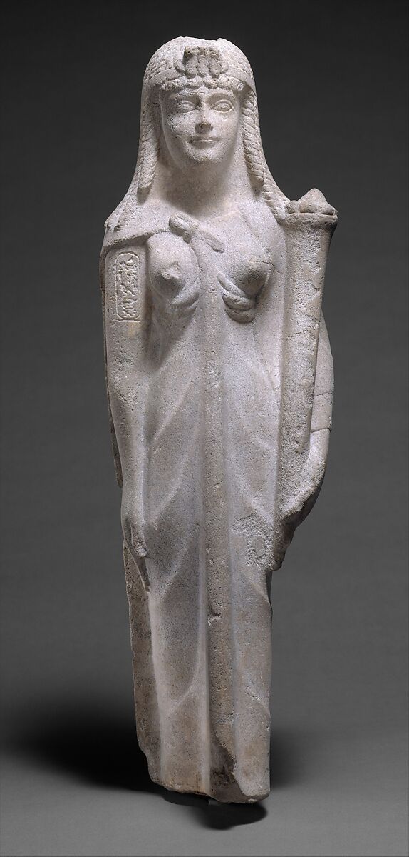 Statue of a Ptolemaic Queen, perhaps Cleopatra VII, Dolomitic limestone 