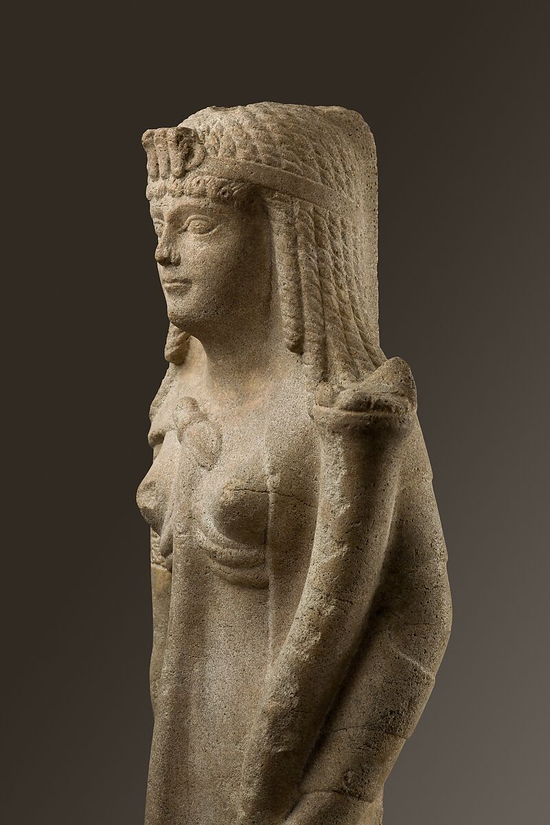 Statue of a Ptolemaic Queen, perhaps Cleopatra VII, Dolomitic limestone