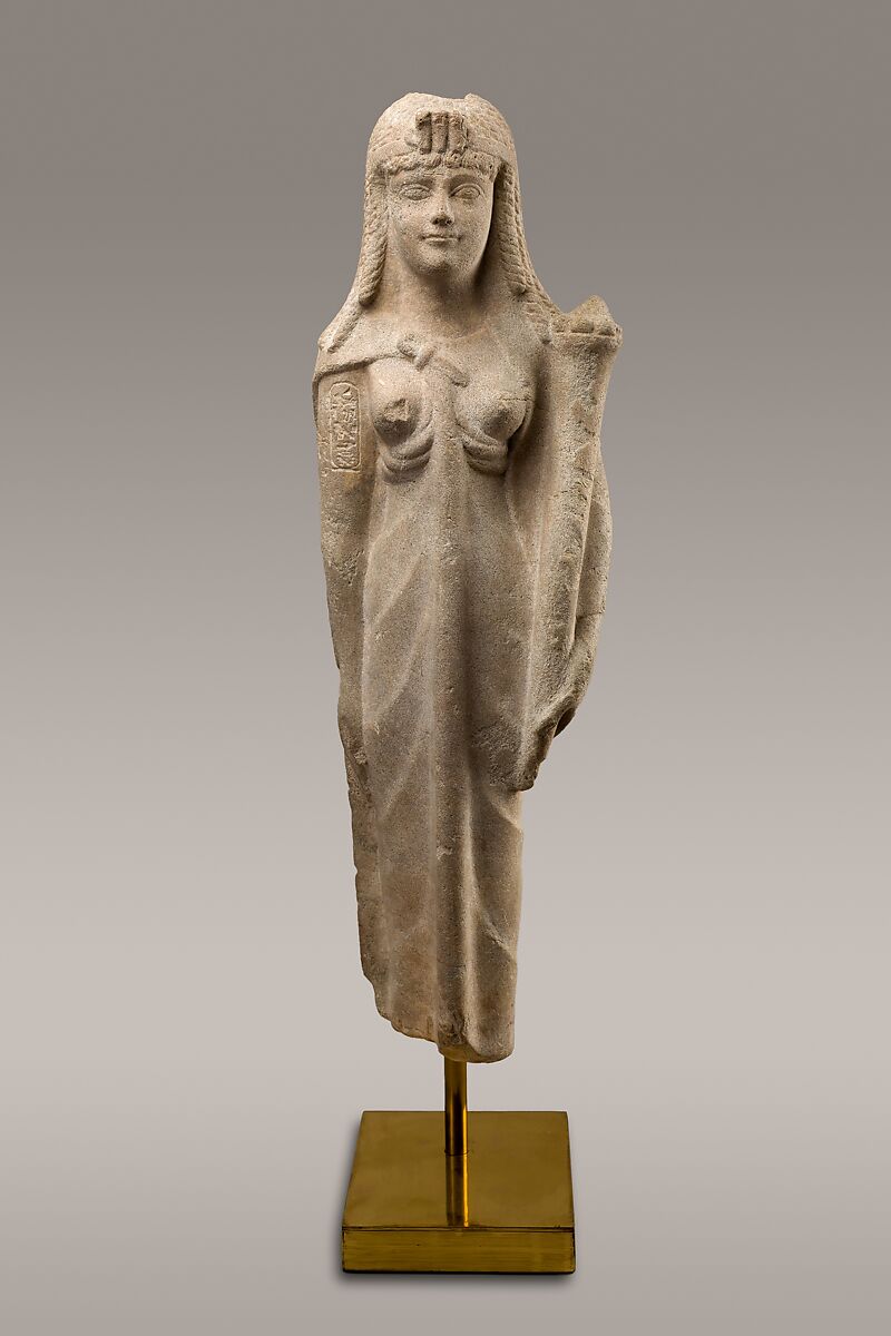 Statue of a Ptolemaic Queen, perhaps Cleopatra VII, Dolomitic limestone