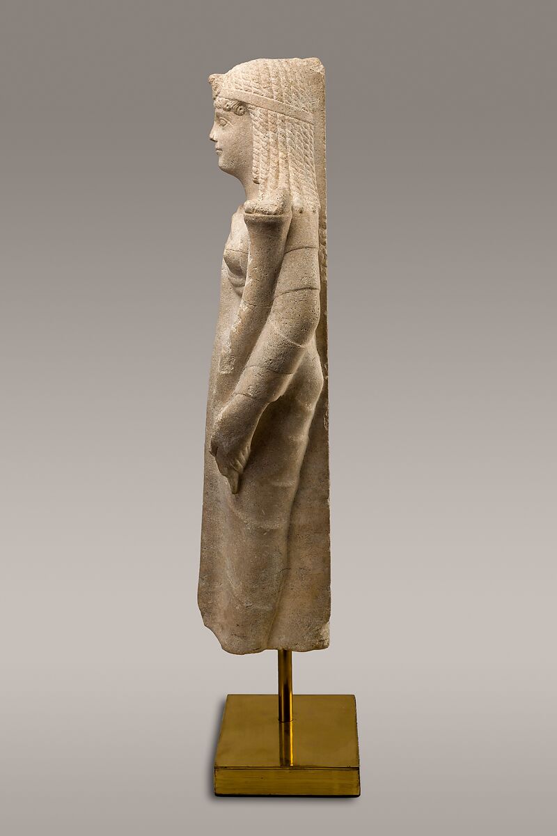 Statue of a Ptolemaic Queen, perhaps Cleopatra VII, Dolomitic limestone
