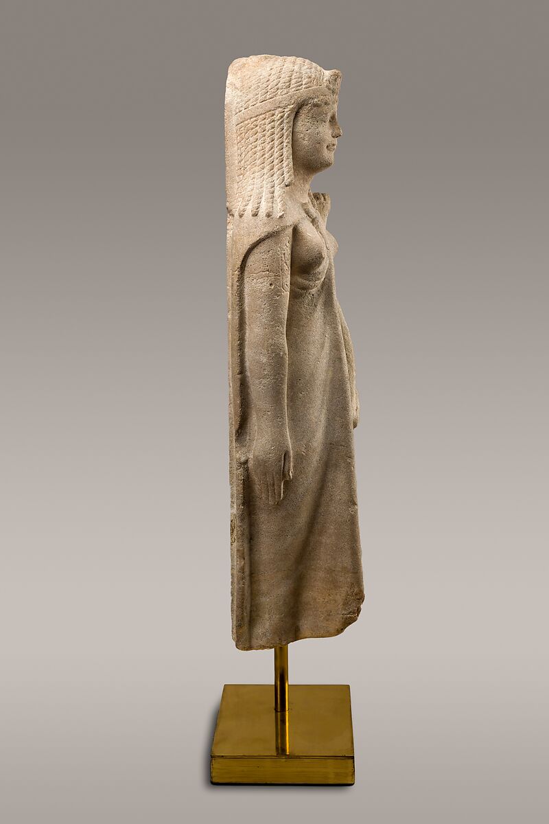 Statue of a Ptolemaic Queen, perhaps Cleopatra VII, Dolomitic limestone