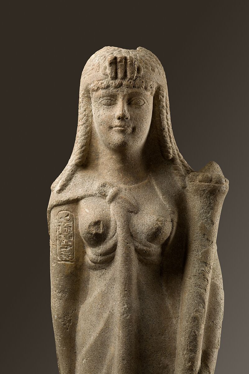 Statue of a Ptolemaic Queen, perhaps Cleopatra VII, Dolomitic limestone
