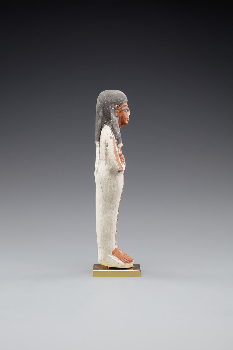 Shabti of Khabekhnet and Iineferty, Limestone, paint