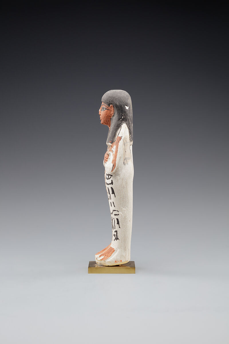 Shabti of Khabekhnet and Iineferty, Limestone, paint
