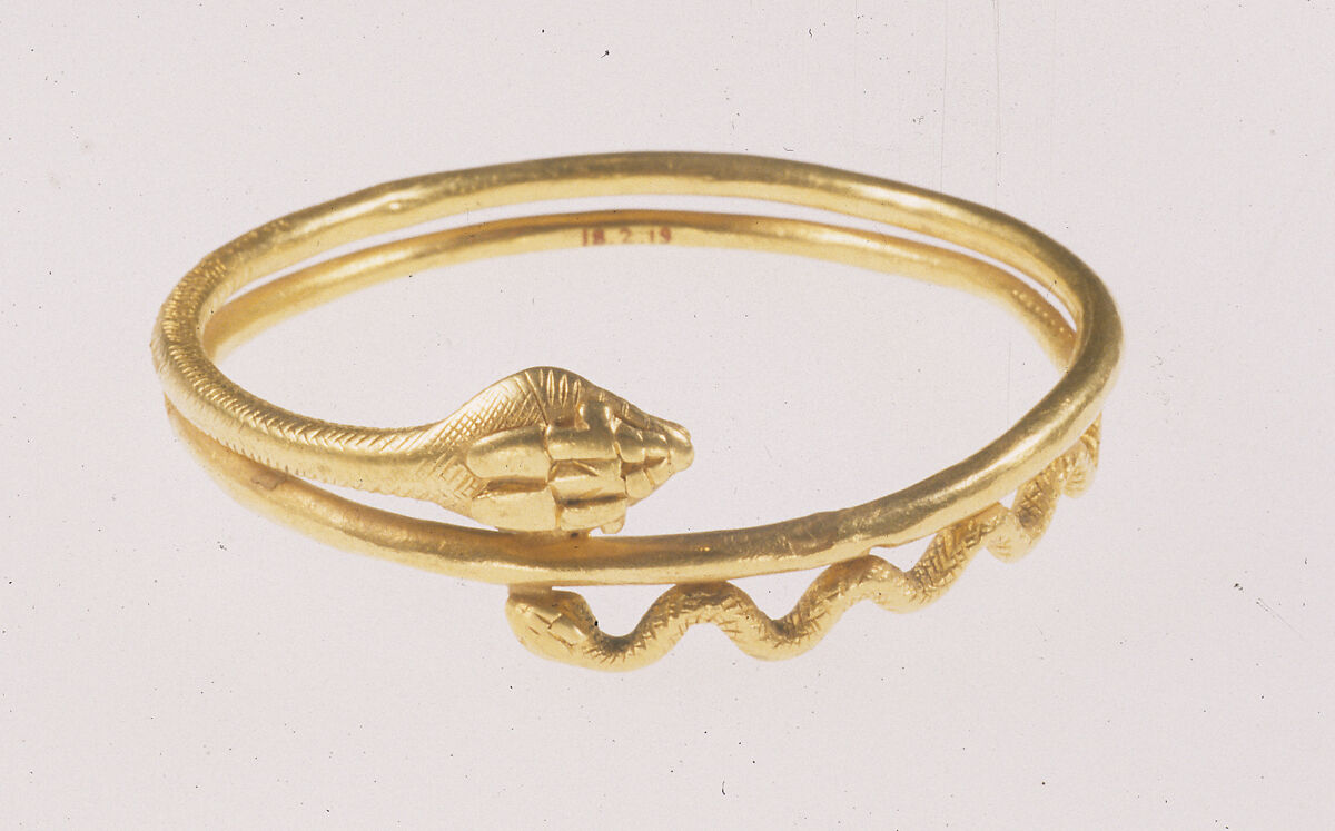 Snake bracelet, gold 