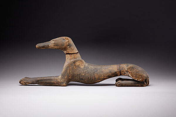Figure of a jackal, Wood