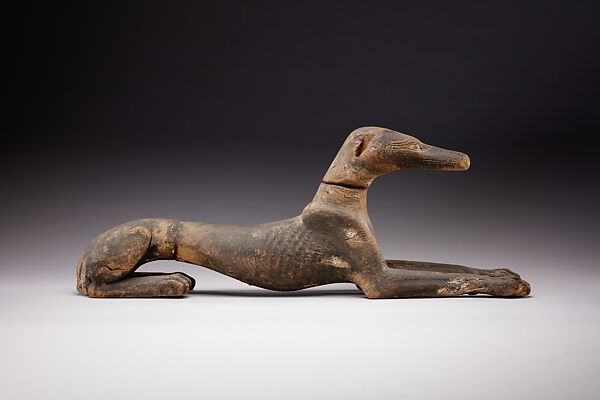 Figure of a jackal, Wood