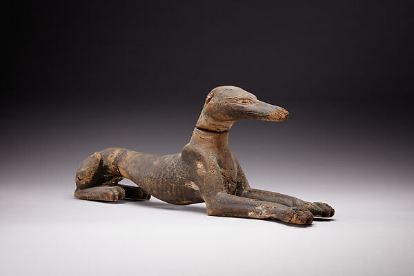 Figure of a jackal, Wood