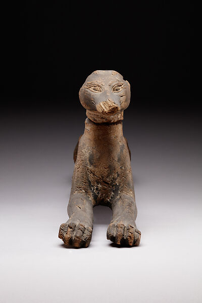 Figure of a jackal, Wood